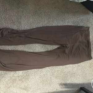 Size 14 Brown Lululemon Flare pants